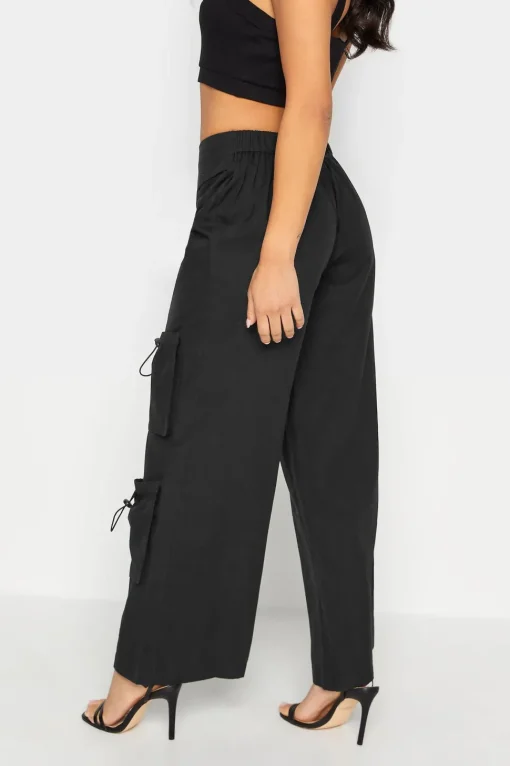 Petite Fold Over Waist Cargo Trousers
