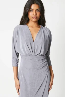 Petite Jersey Batwing Midi Dress