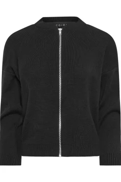 Petite Knitted Bomber Jacket