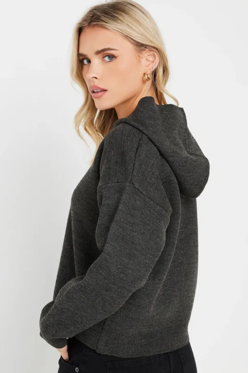 Petite Knitted Hoodie
