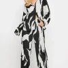 Petite Mono Print Trousers