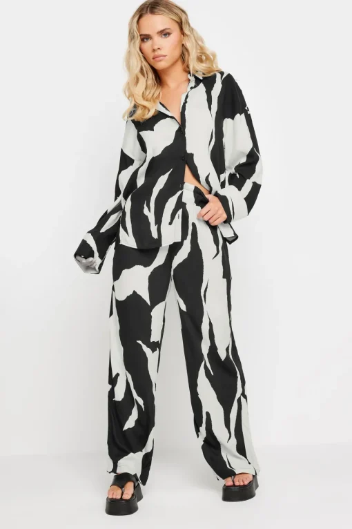 Petite Mono Print Trousers