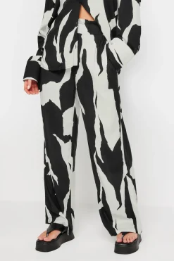 Petite Mono Print Trousers