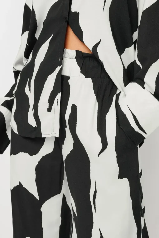 Petite Mono Print Trousers