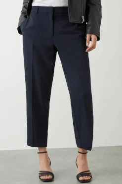 Petite Navy Naples Ankle Grazer Trouser