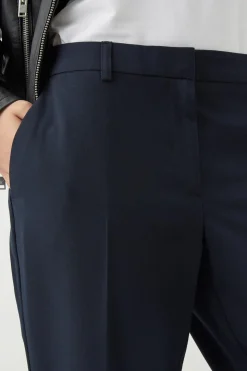 Petite Navy Naples Ankle Grazer Trouser