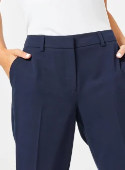 Petite Navy Naples Ankle Grazer Trouser