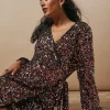 Petite Occasion Sequin Wrap Midi Dress