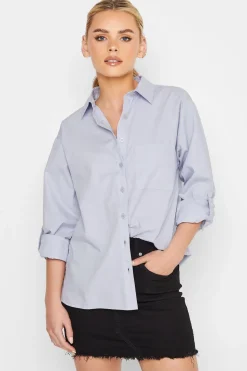 Petite Oversized Cotton Shirt