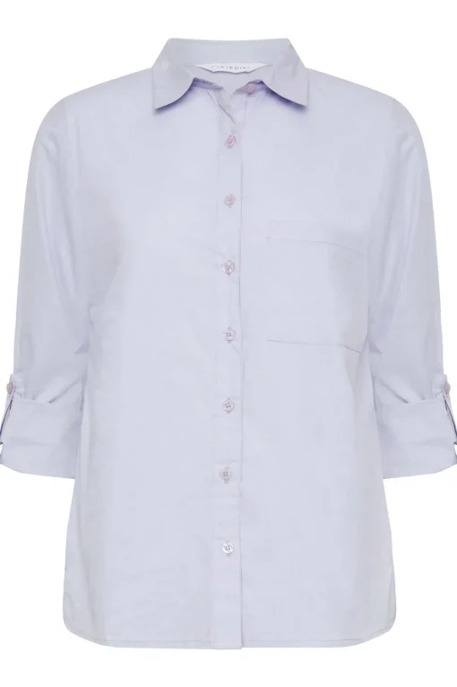 Petite Oversized Cotton Shirt