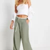 Petite Pinstripe Wide Leg Trousers