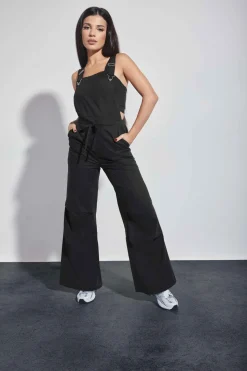 Petite Pleated Utility Jumpsuit