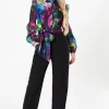 Petite Printed Long Sleeve Wedding Guest Jumpsuit