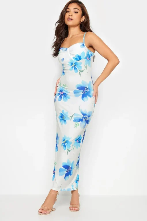 Petite Printed Maxi Slip Dress