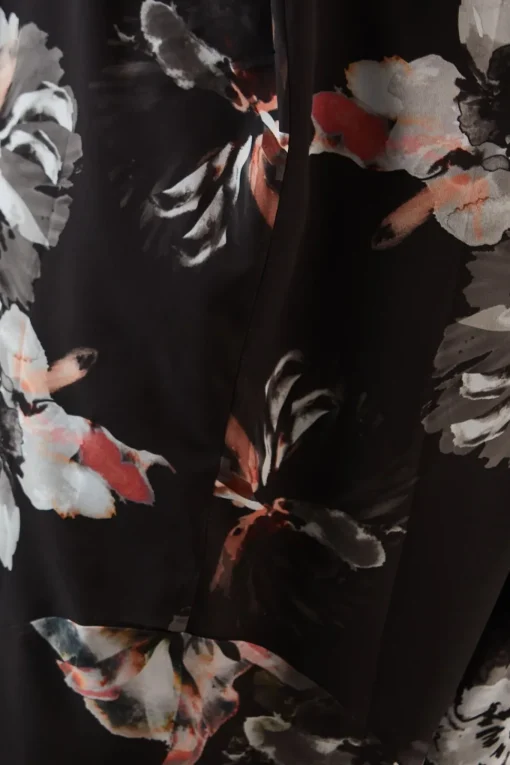 Petite Printed Tie Back Maxi Dress