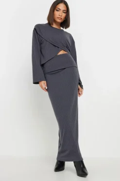 Petite Ribbed Skirt