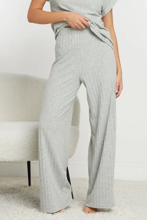 Petite Ribbed Trousers