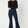 Petite Seam Detail Flare Jean