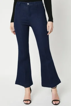 Petite Seam Detail Flare Jean