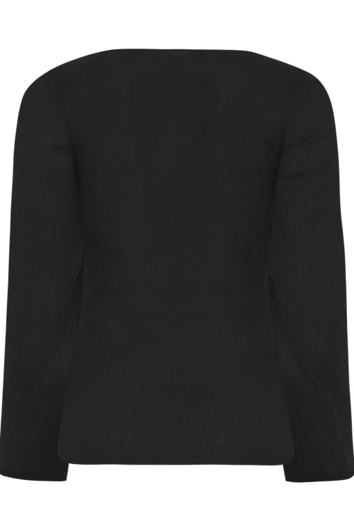 Petite Square Neck Long Sleeve Top