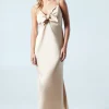 Petite Strappy Tie Detail Bridesmaids Dress