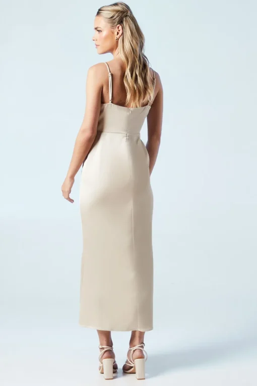 Petite Strappy Tie Detail Bridesmaids Dress
