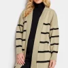Petite Stripe Midi Cardigan
