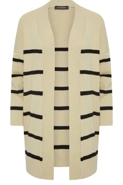 Petite Stripe Midi Cardigan