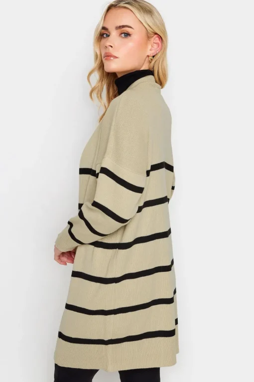 Petite Stripe Midi Cardigan