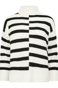 Petite Stripe Turtle Neck Jumper