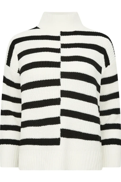 Petite Stripe Turtle Neck Jumper