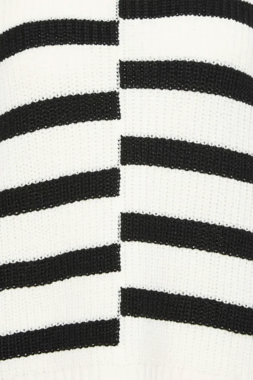 Petite Stripe Turtle Neck Jumper