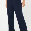 Petite Tab Belted Straight Leg Trouser