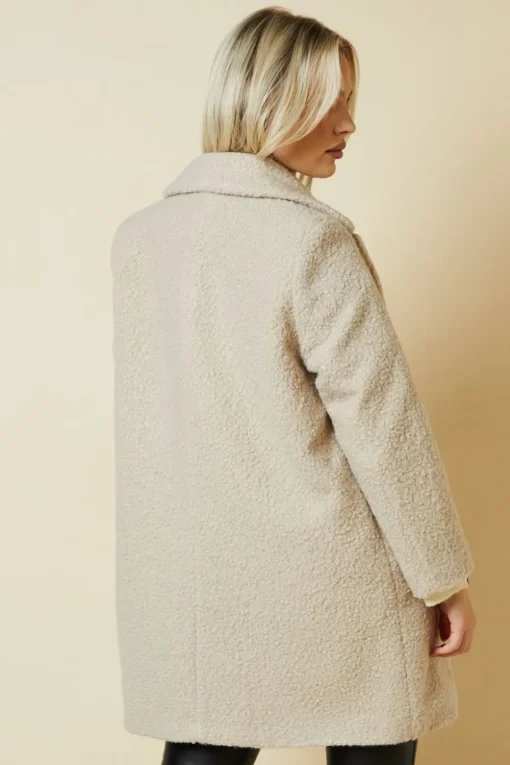 Petite Teddy Boyfriend Coat