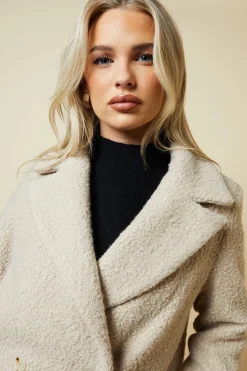 Petite Teddy Boyfriend Coat