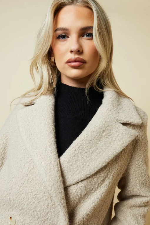 Petite Teddy Boyfriend Coat