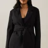 Petite Tie Front Blazer