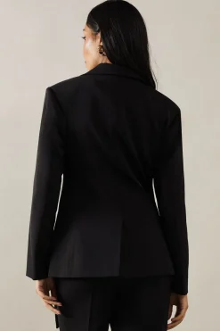 Petite Tie Front Blazer