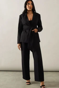 Petite Tie Front Blazer