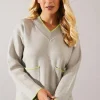 Petite Tipped Pocket Front V Neck Jumper
