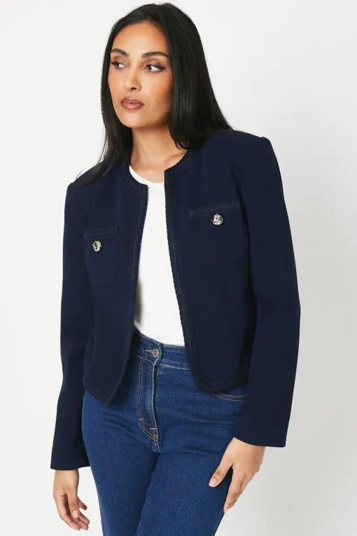 Petite Trim Detail Jacket