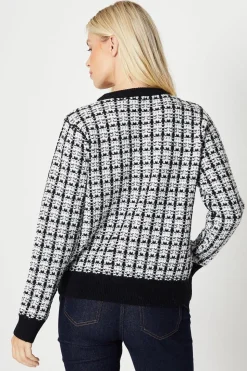 Petite Tweed Button Front Cardigan