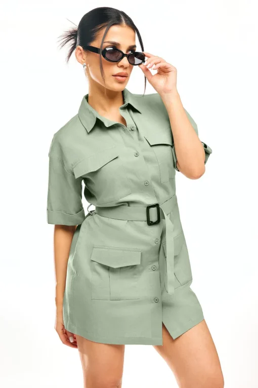 Petite Utility Mini Dress