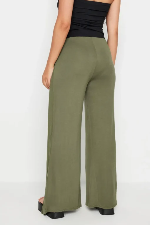 Petite Wide Leg Wrap Trousers