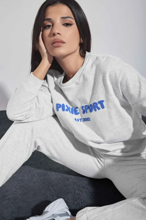 Petite 'Pixie Sport' Slogan Sweatshirt