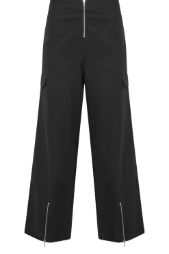 Petite Zip Detail Cargo Trousers