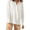 Philippa Pleated Blouse-Plain