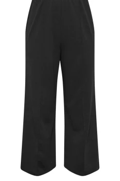 Pintuck Wide Leg Trousers