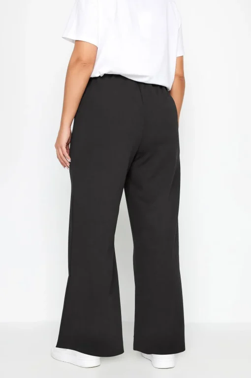 Pintuck Wide Leg Trousers