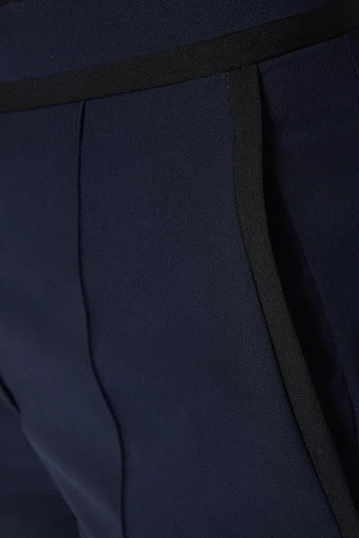 Pipe Detail Wide Leg Trouser